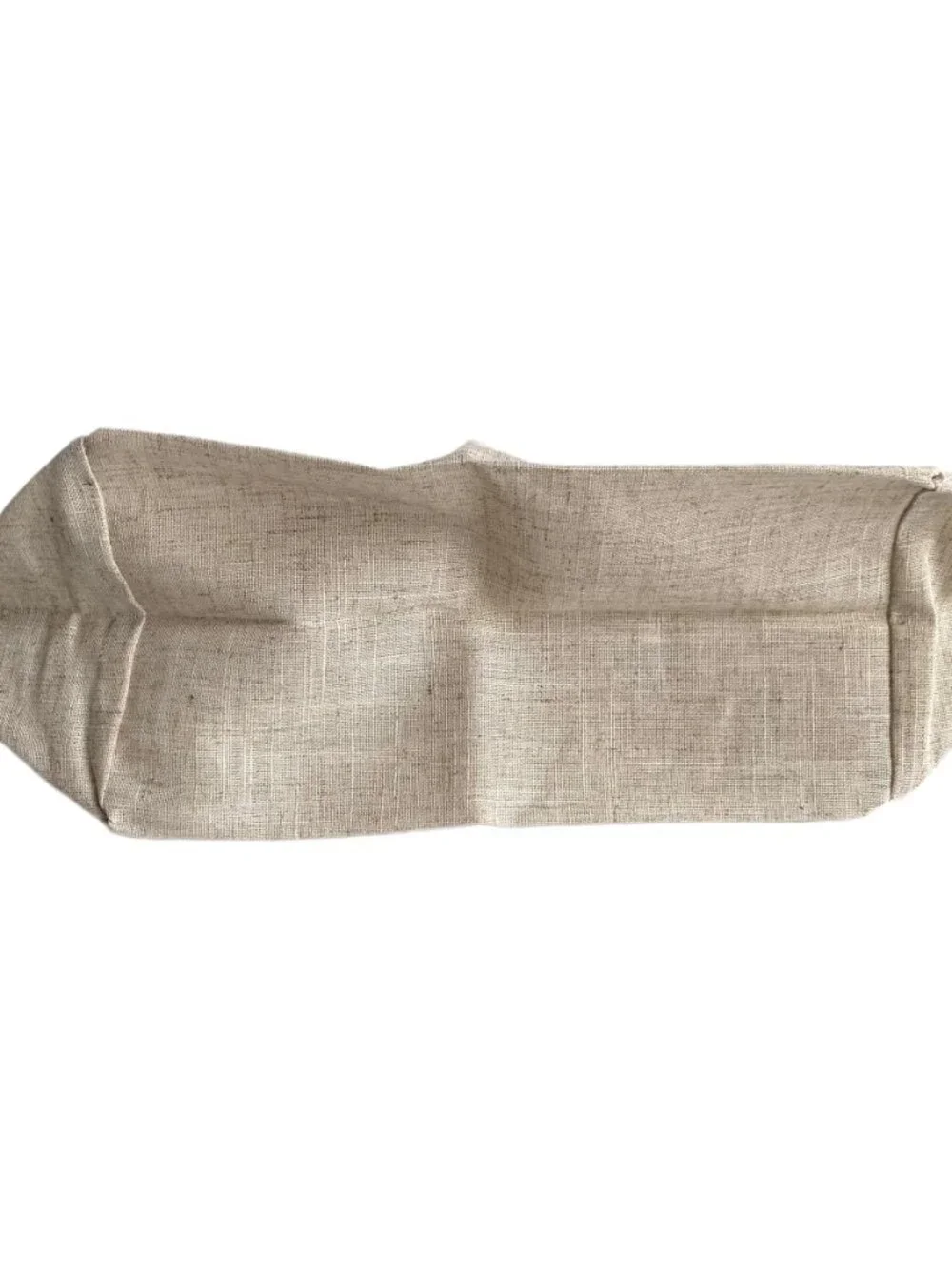 Signature Homestyles caddy basket liner pinecone print linen blend pinecones